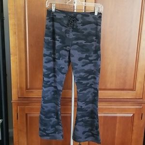Sundry camouflage kick flare cropped jogger